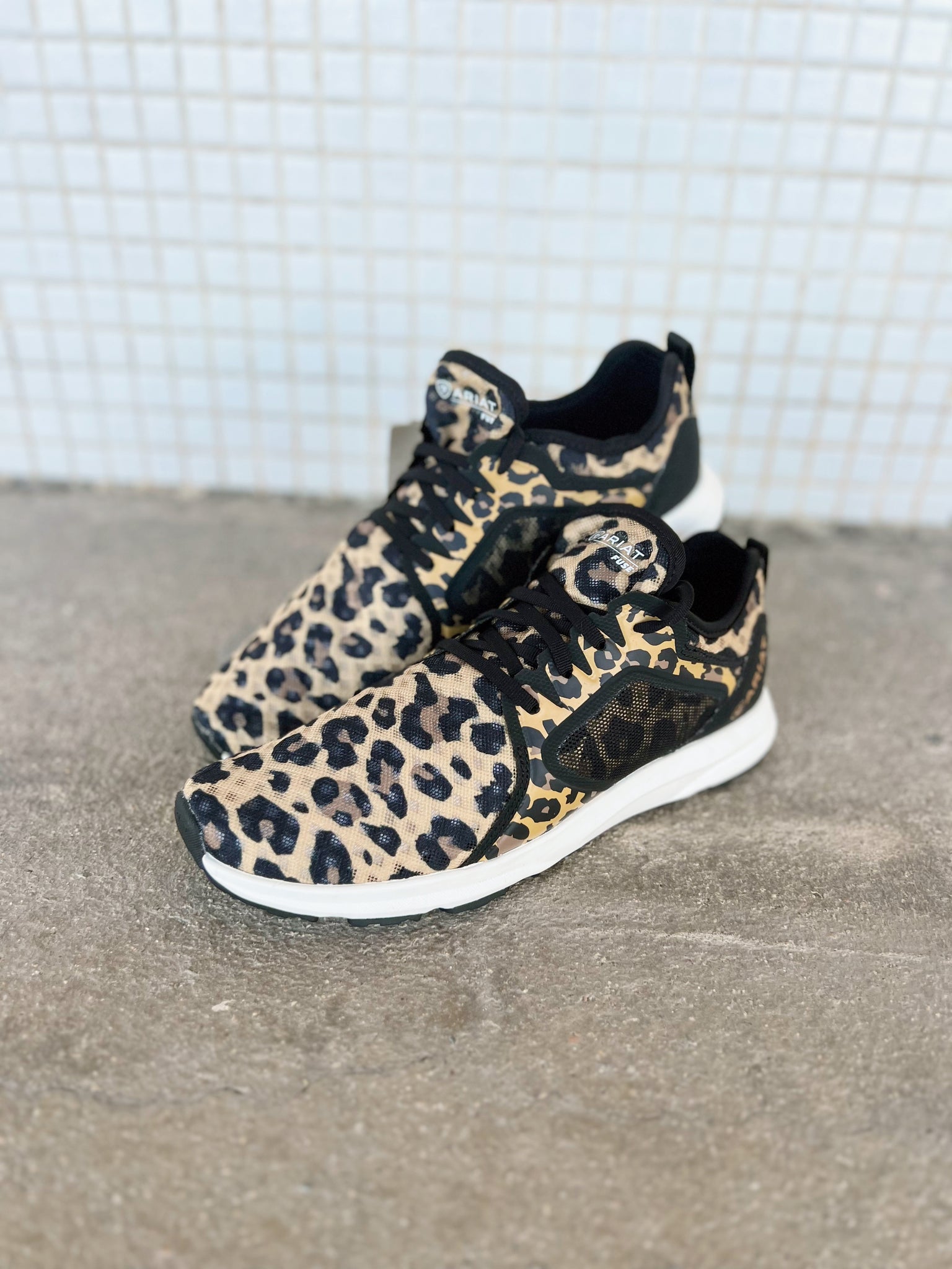 10044489 Ariat Ladies Fuse Boots Leopard Print