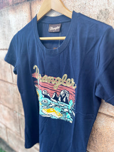 X3S2598762 Wrangler Ladies Quinn S/S Tee Navy