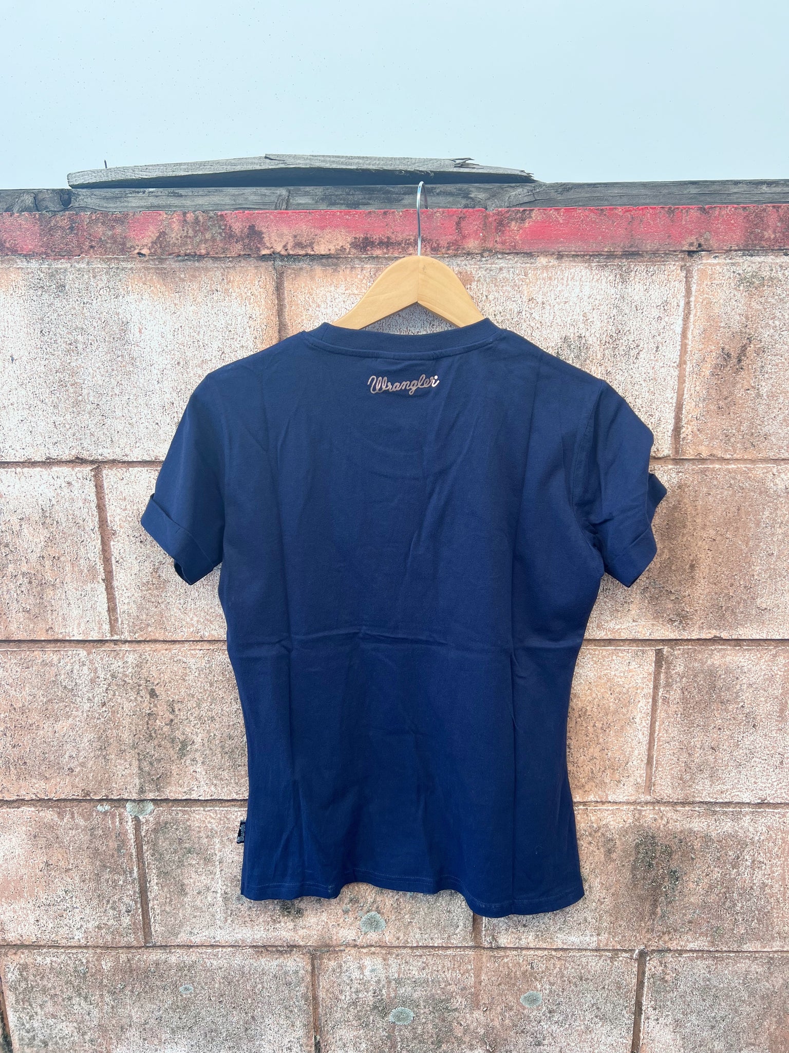 X3S2598762 Wrangler Ladies Quinn S/S Tee Navy