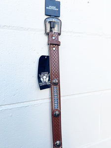 P3S7960BLT Pure Western Kids Clement Belt Tan
