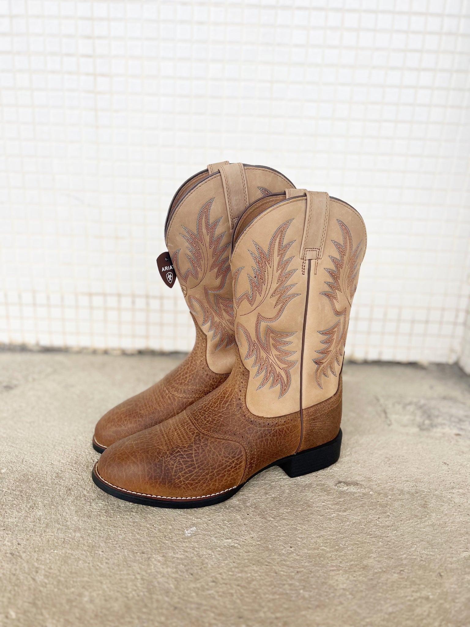 Round Toe Ariat Stockman Heritage Boots Ariat Heritage Stockman