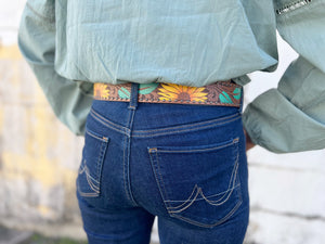 P3S2901BLT Pure Western Ladies Tiarna Belt Tan