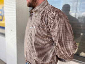 MTW1105537 Cinch Mens LS Shirt Brown
