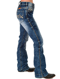 Cowgirl Tuff Ladies Level Up Bootcut Jeans 33" Leg Medium Wash