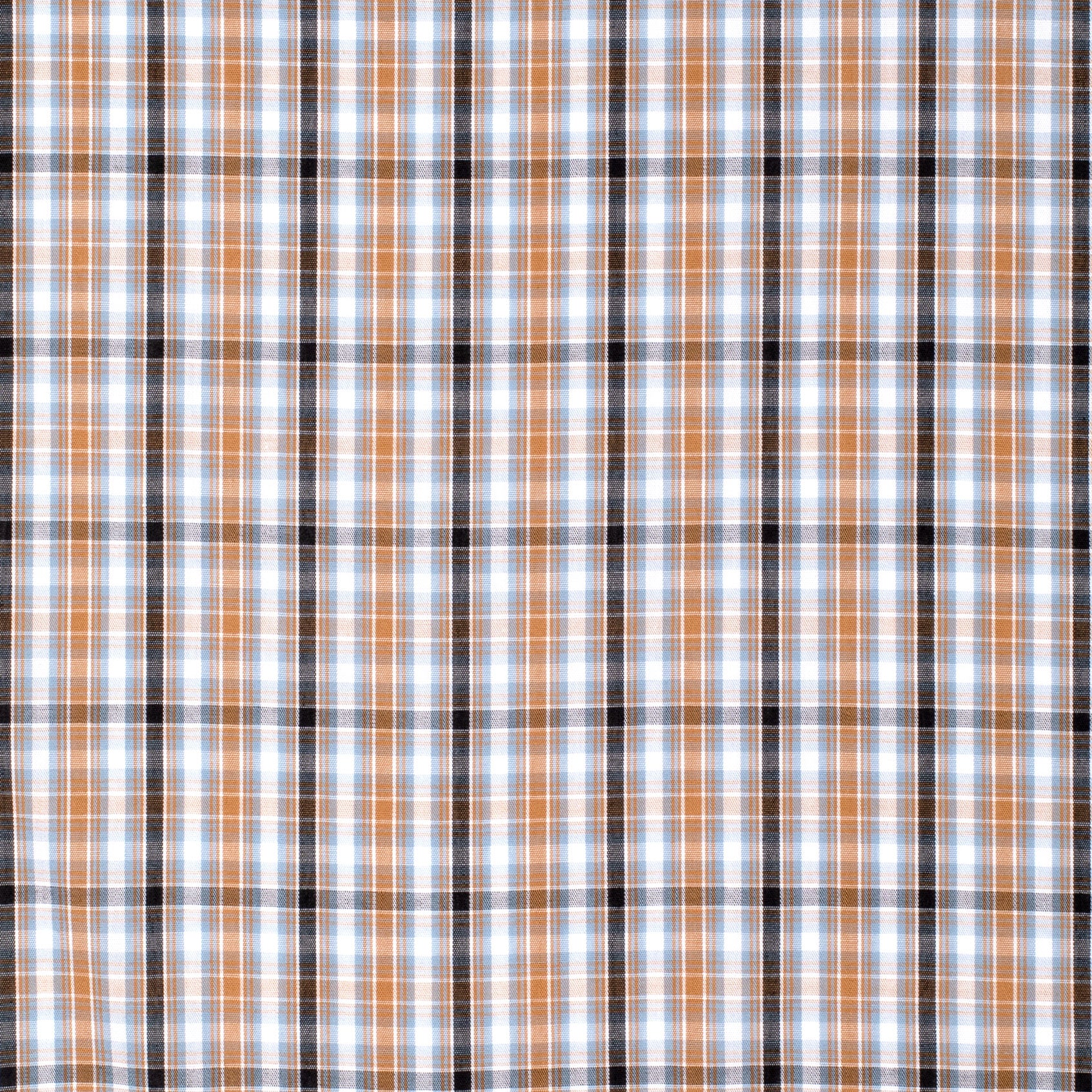 MWLS2527 Just Country Mens Austin L/S Print Workshirt Brown/Black Check