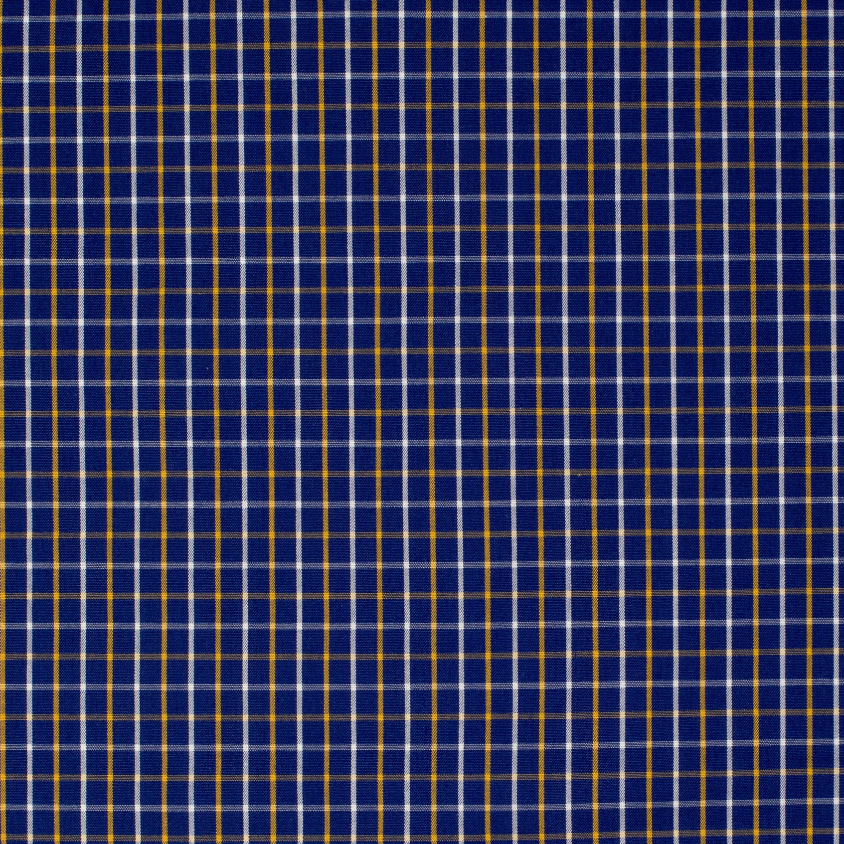 MWLS2533 Just Country Mens Austin L/S Print Workshirt Cobalt/White/Yellow Check