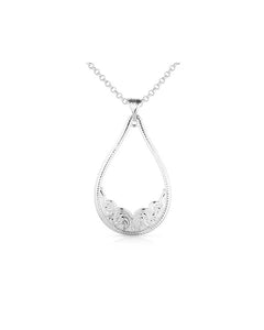 Classic Allure - Silver Engraved Necklace