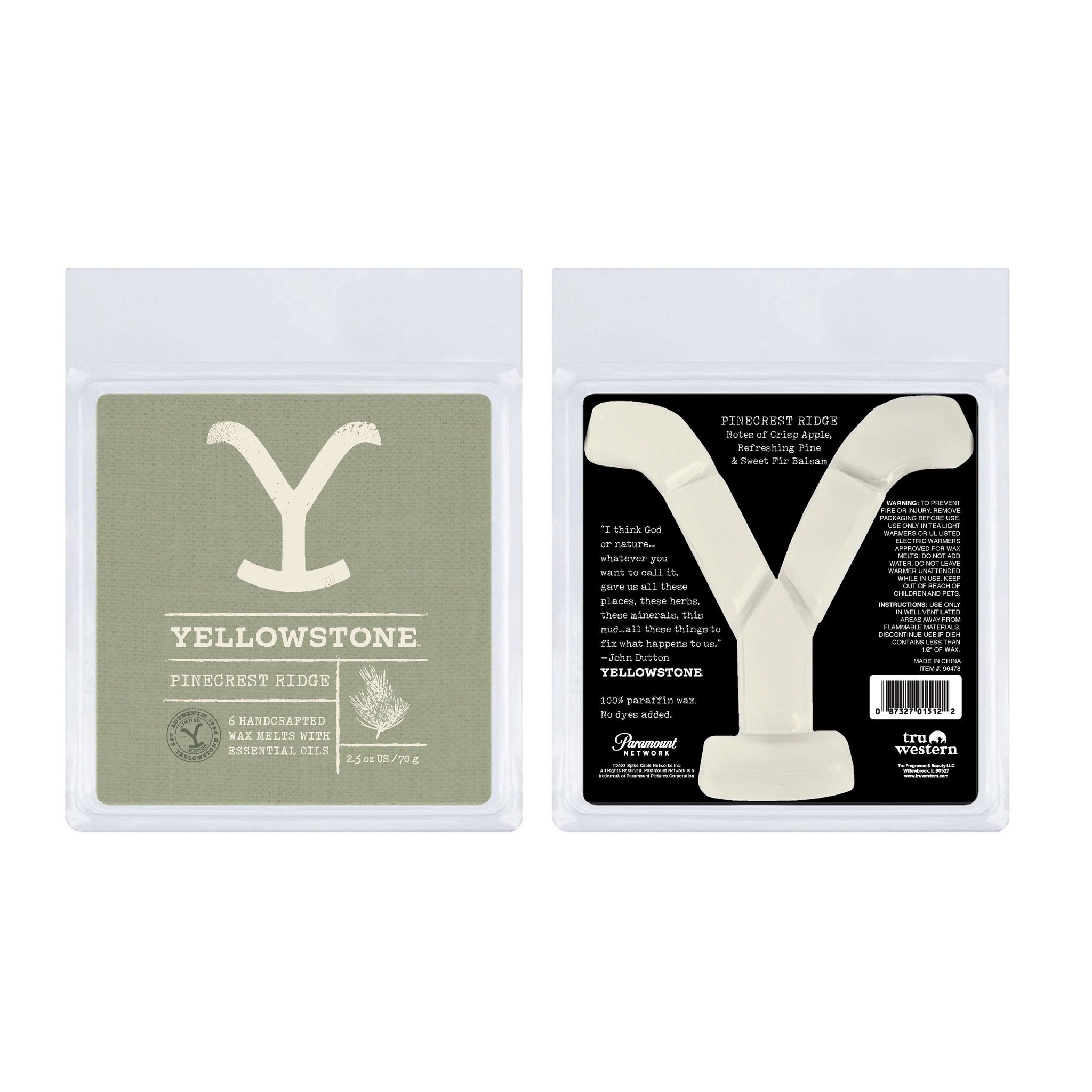 96478 Tru Western Yellowstone Pinecrest Ridge Wax Melt 2.5oz