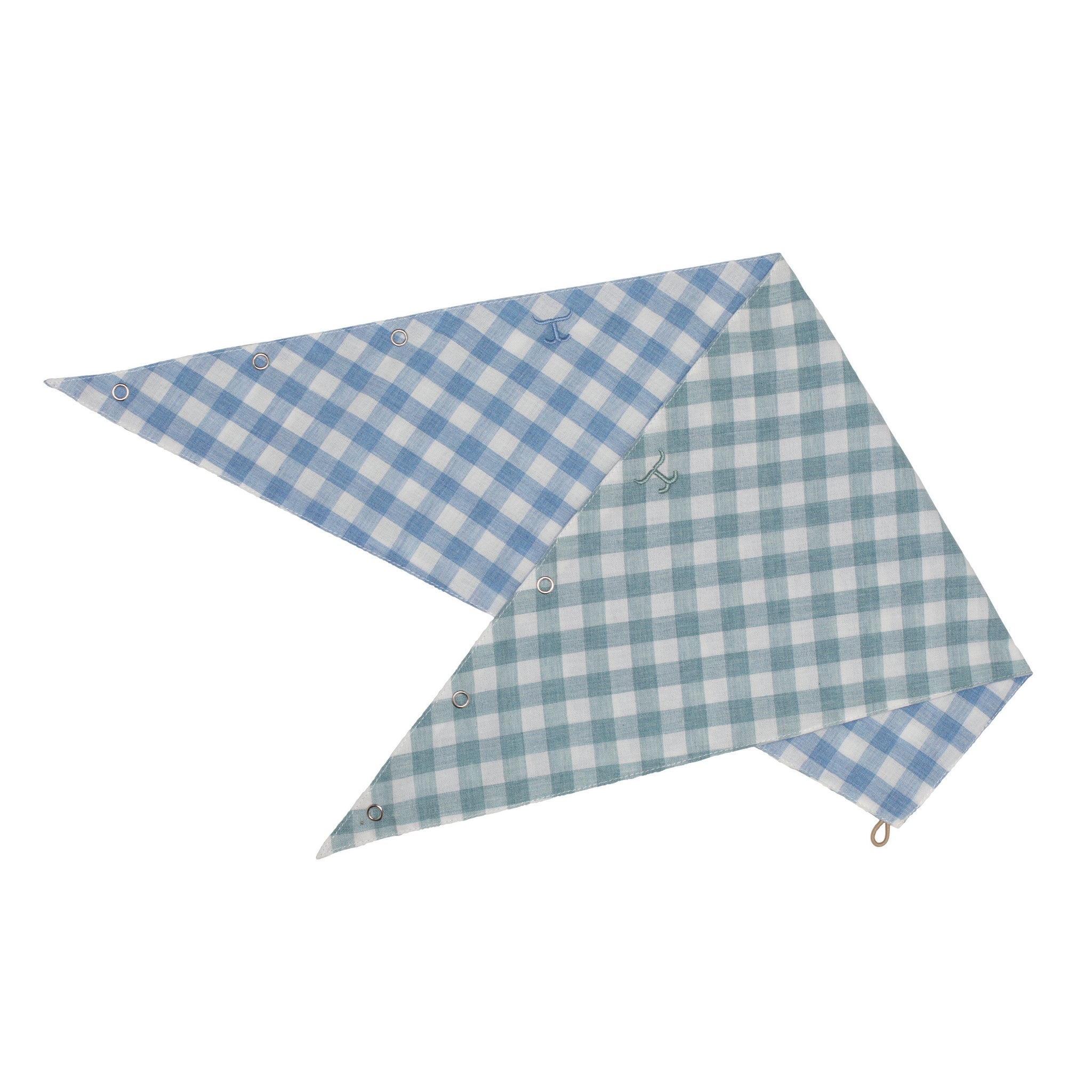 SCF2471 Just Country Ladies Carlee Double Sided Scarf Turquoise/Blue Check