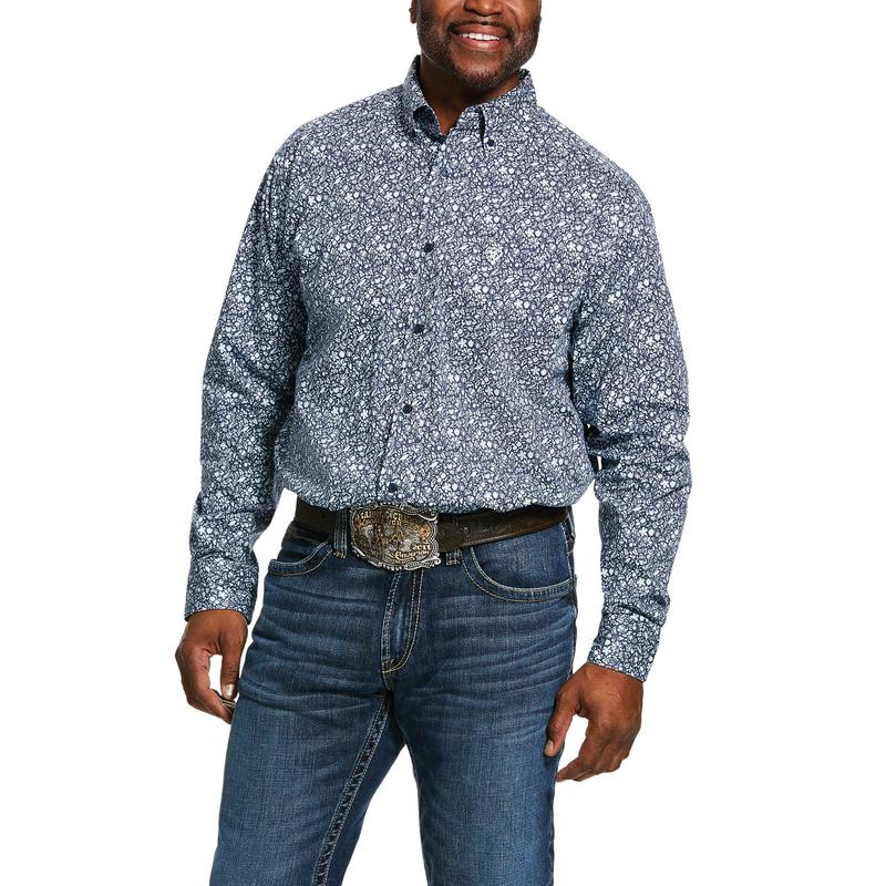 10030644 S20 Ariat Men's Nellings Long Sleeve Shirt Multi