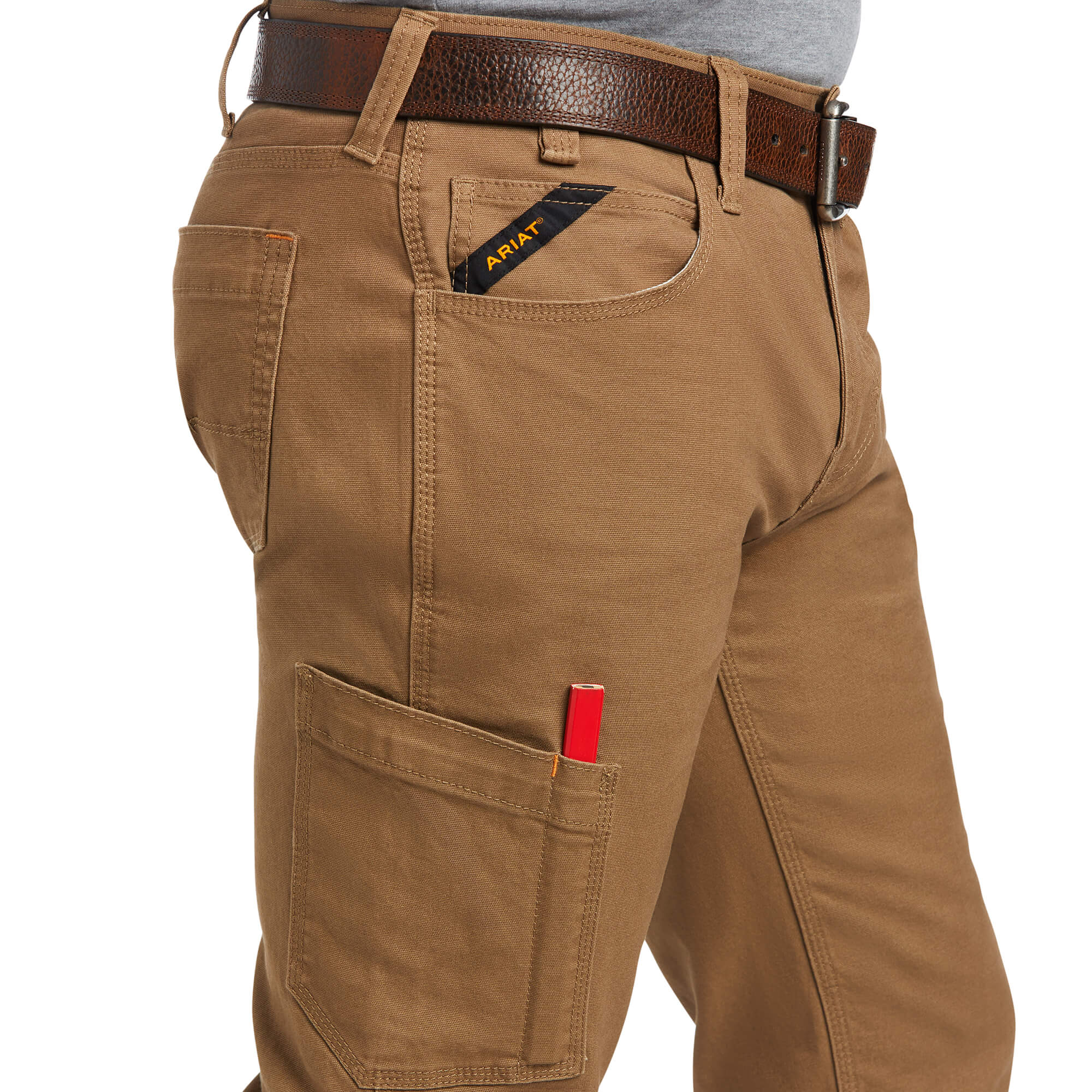 10036734 Ariat Mens Rebar M7 Rocker Durastretch 34" leg Jean Khaki