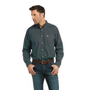 10037037 Ariat Mens Pip Classic L/S Shirt Oceanic Glow