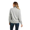 10037572 Ariat Ladies Real Crossover Sweatshirt Heather Grey