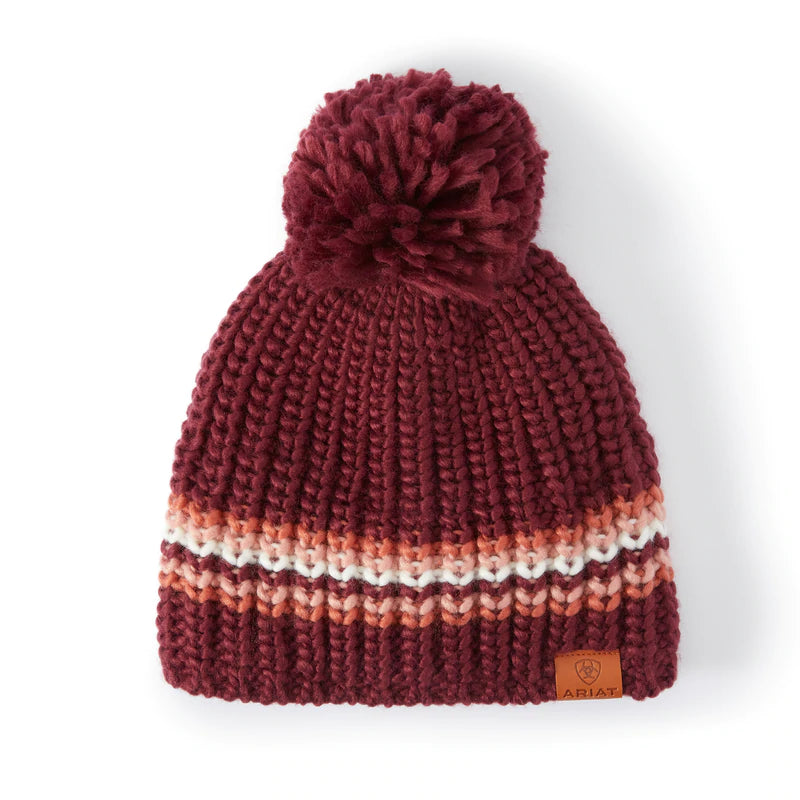 10037922 Ariat Uni Salem Beanie Wine Country