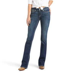10037953 Ariat Ladies REAL Perfect Rise Bootcut Jean Cristina Pacific