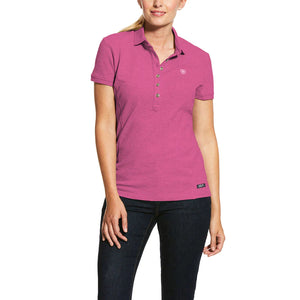 10040836 Ariat Ladies Prix 2.0 Polo Light Carmine Rose