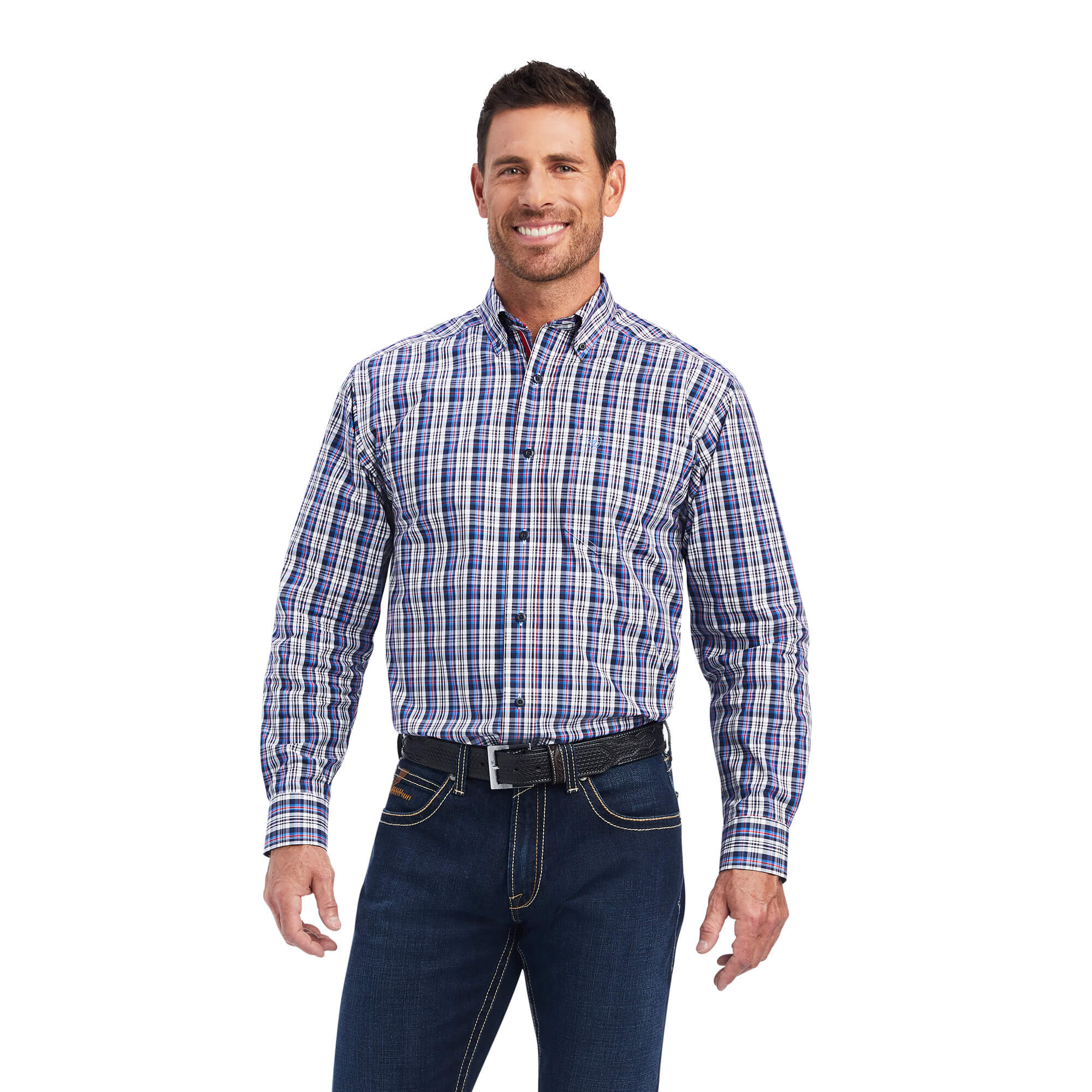 10041549 Ariat Mens Pro Series Nolen Classic LS Shirt Nolen