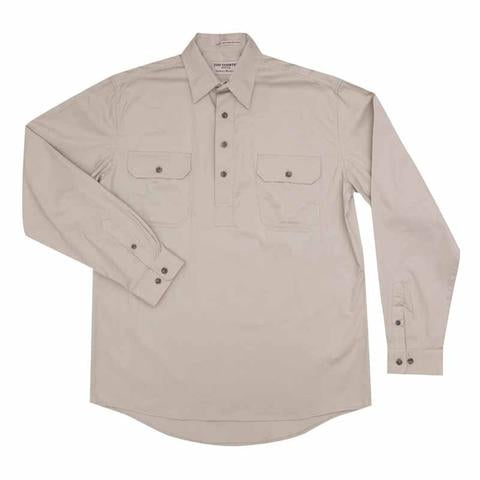 30303STN Boys Lachlan Work Shirt Stone - Just Country