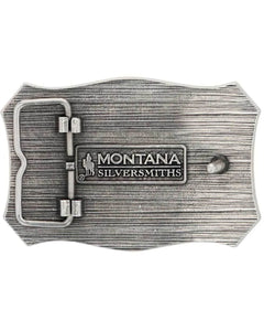 A935 Montana Silversmith Longhorn Crest Filigree Attitude Belt Buckle