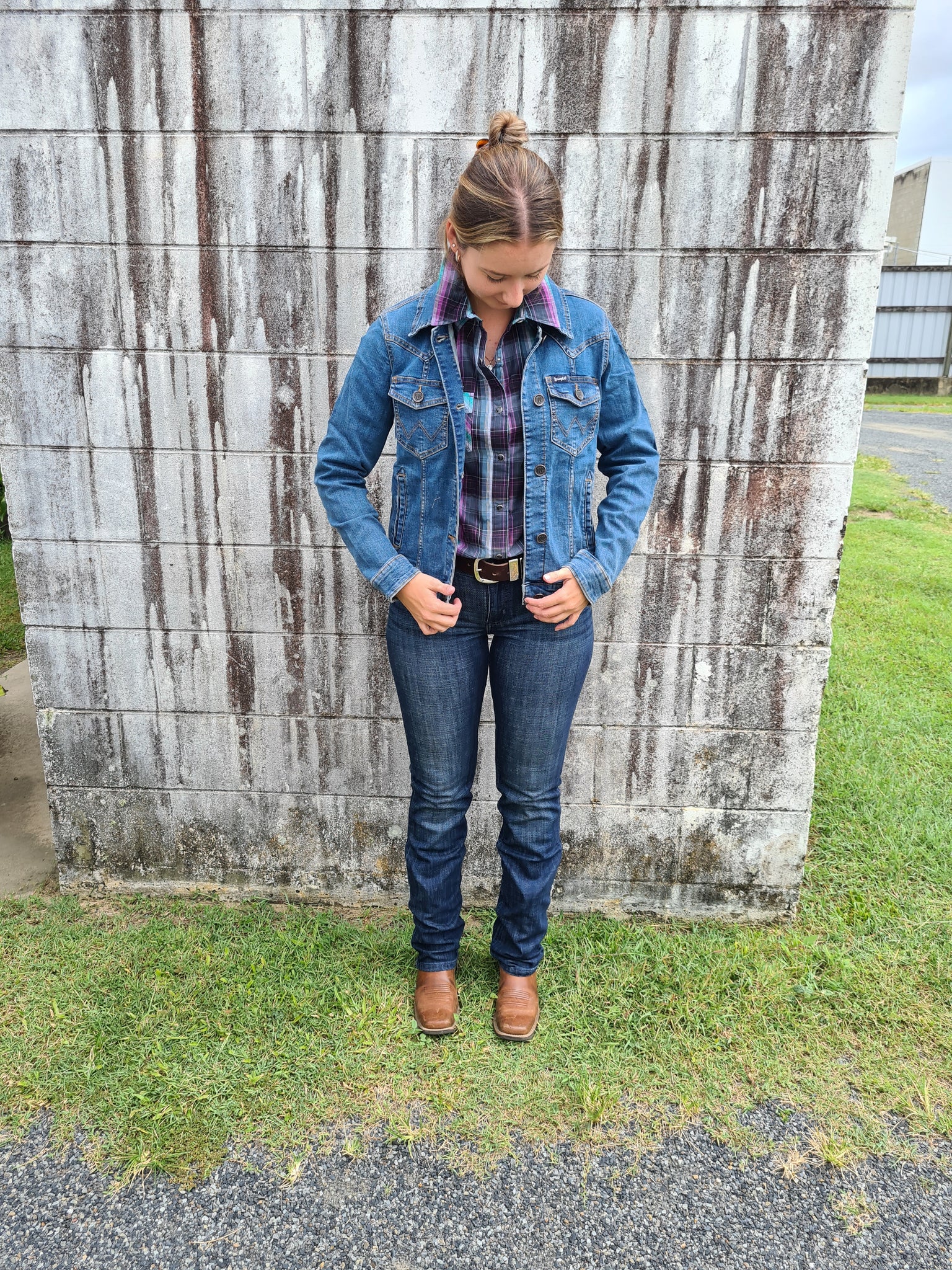 09MWTDS34 Wrangler Q Ladies Essential Straight Reg Leg Jean