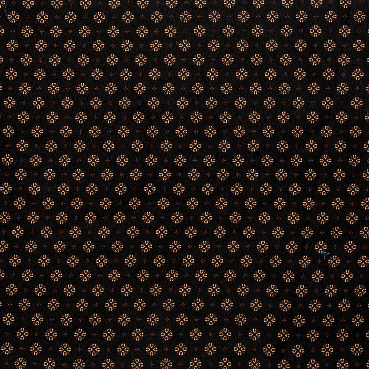 MWLS2201 Just Country Austin Full Button Print Workshirt Black/Copper