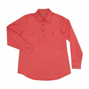 50505HCL Ladies Jahna Women’s Work Shirt Hot Coral