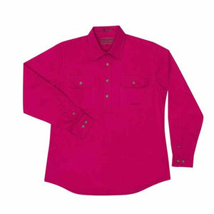 50505MAG Just Country Ladies Jahna Workshirt Magenta