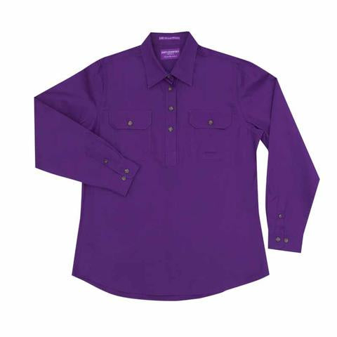 Just Country Girls Kenzie Workshirt Purple