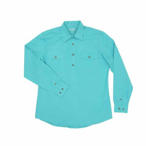 Just Country Jahna Womens Workshirt Turquoise