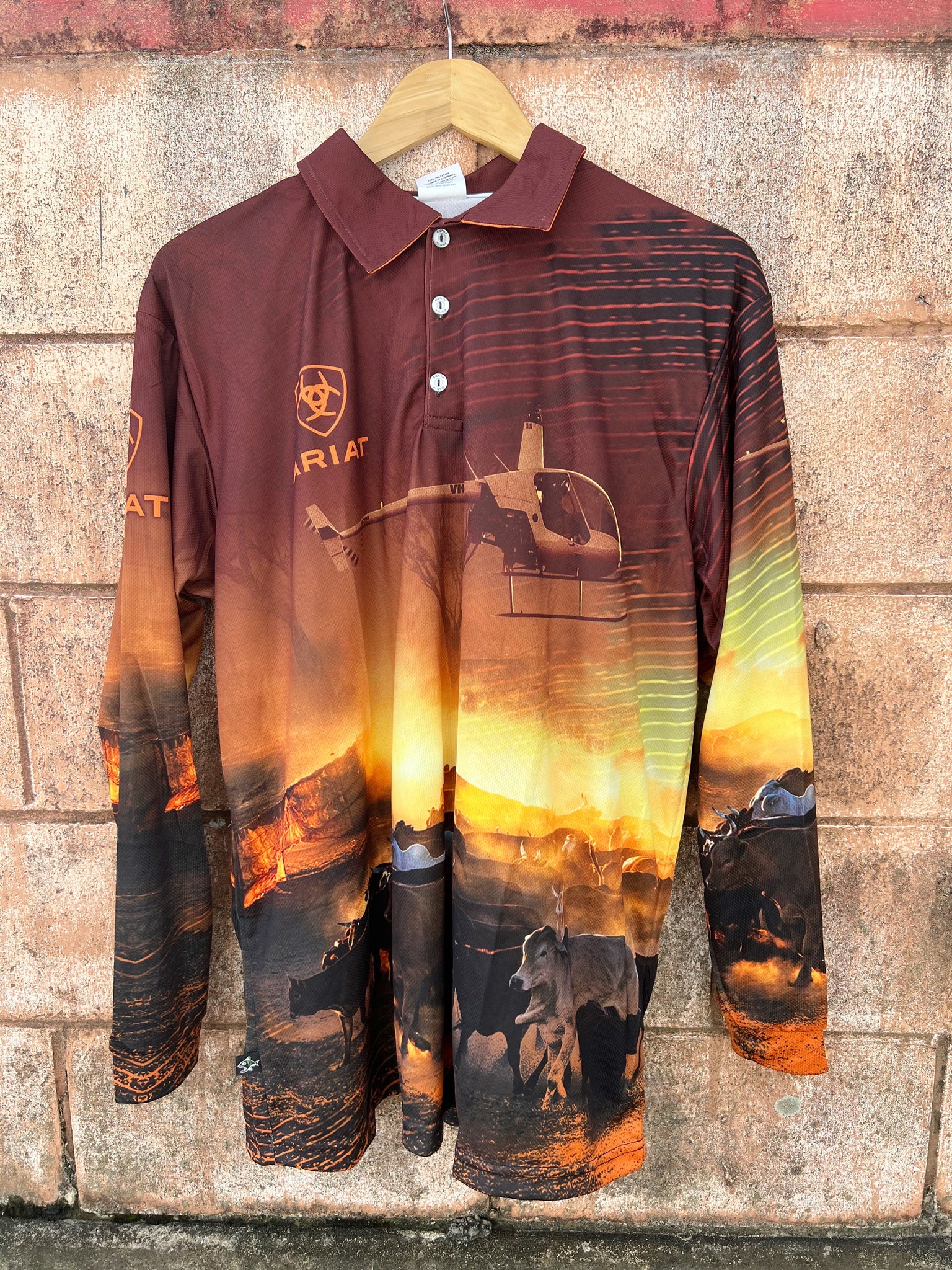 2002CLSP Ariat Mens Fishing Shirt Chopper