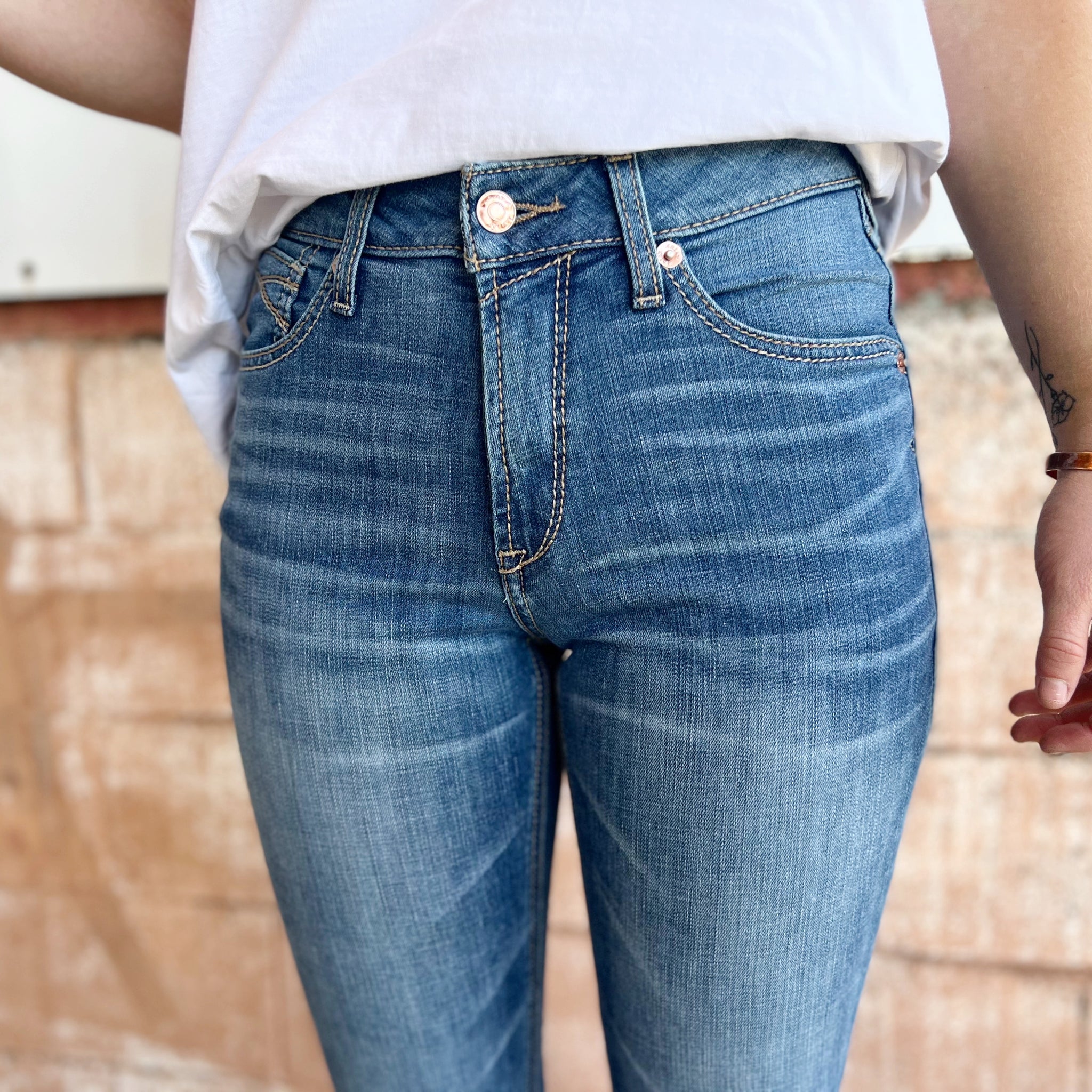 10039602 Ariat Ladies R.E.A.L. High Rise Bootcut Jean