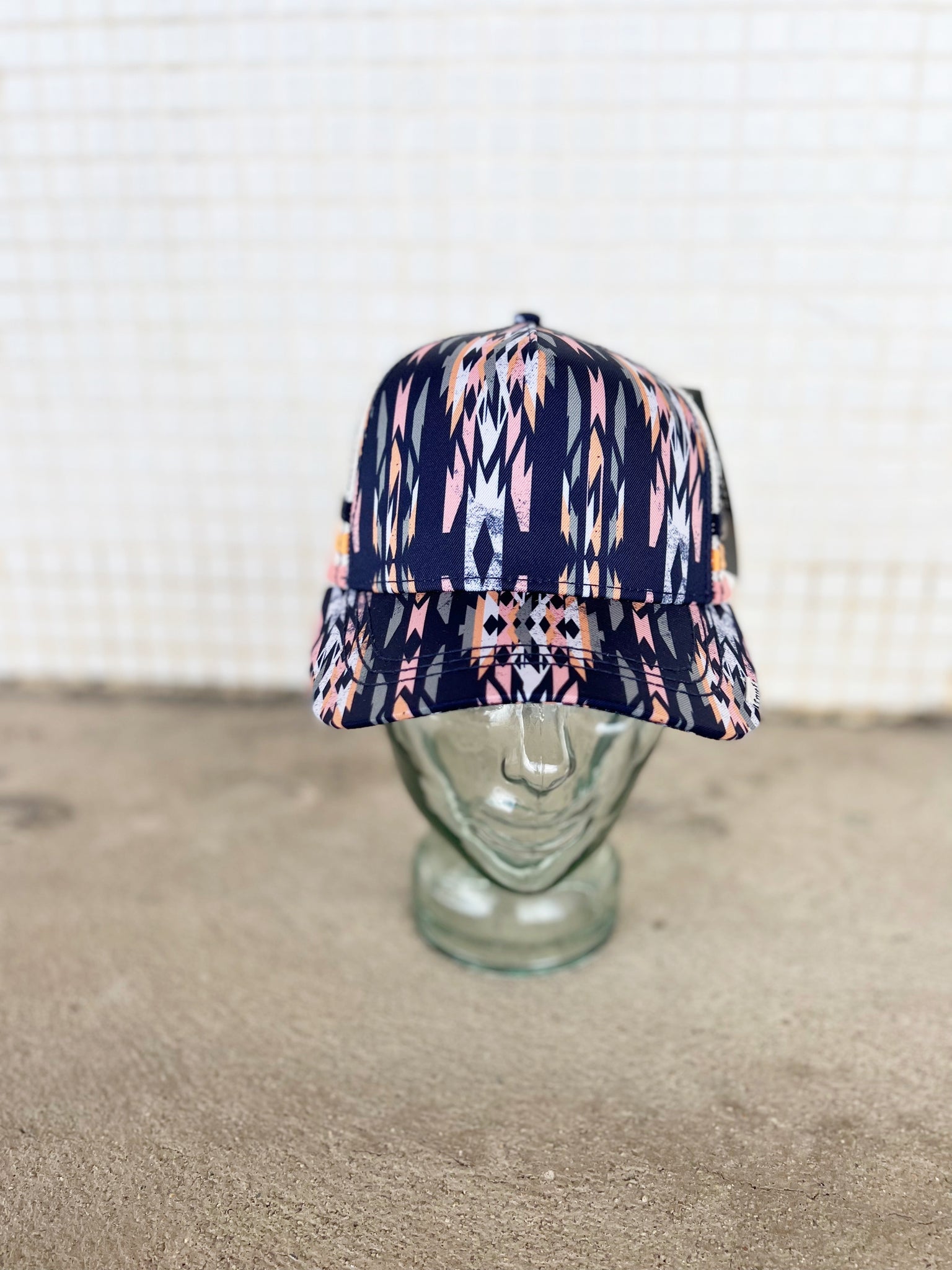 Cruel Girl Cap Navy/Orange/Khaki