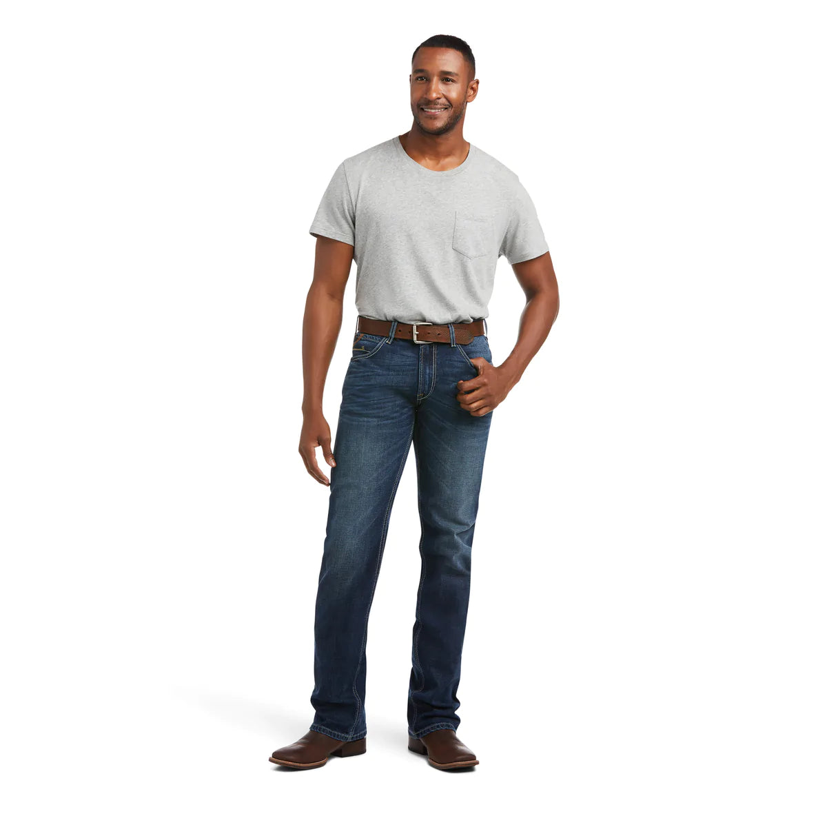 10036877 Ariat Mens M5 Straight Leg Matteo Denali Jean