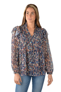 Pure Western Ladies Becca LS Top Multi