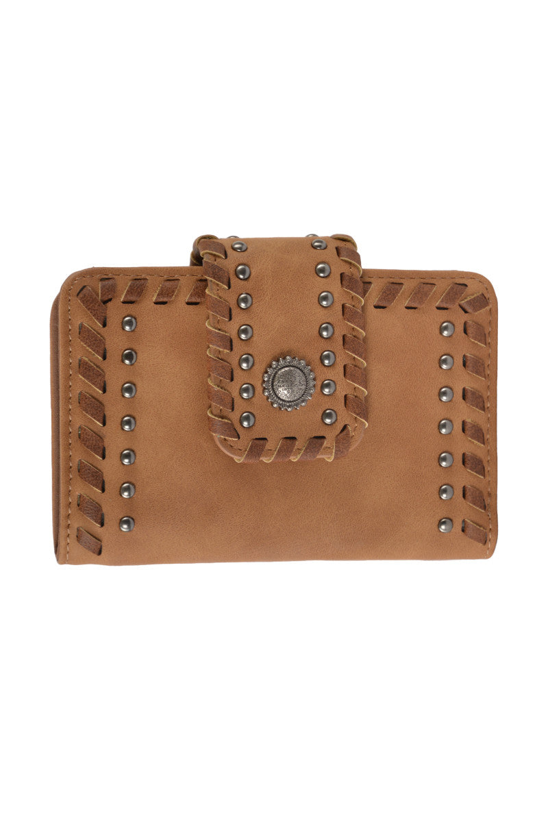 P3W2987WLT Pure Western Frankie Wallet Tan