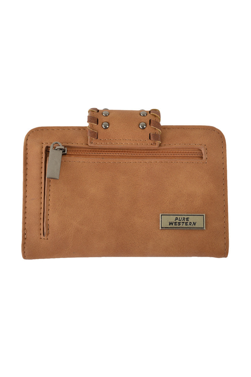 P3W2987WLT Pure Western Frankie Wallet Tan