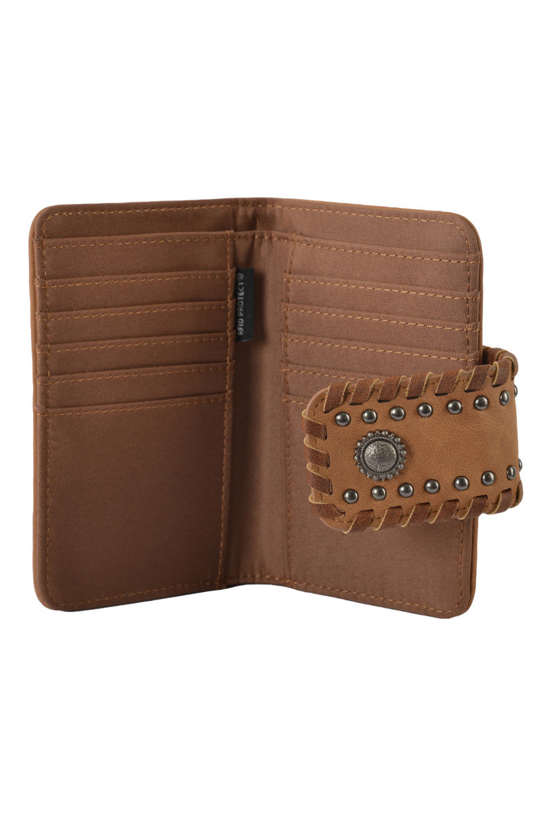 P3W2987WLT Pure Western Frankie Wallet Tan