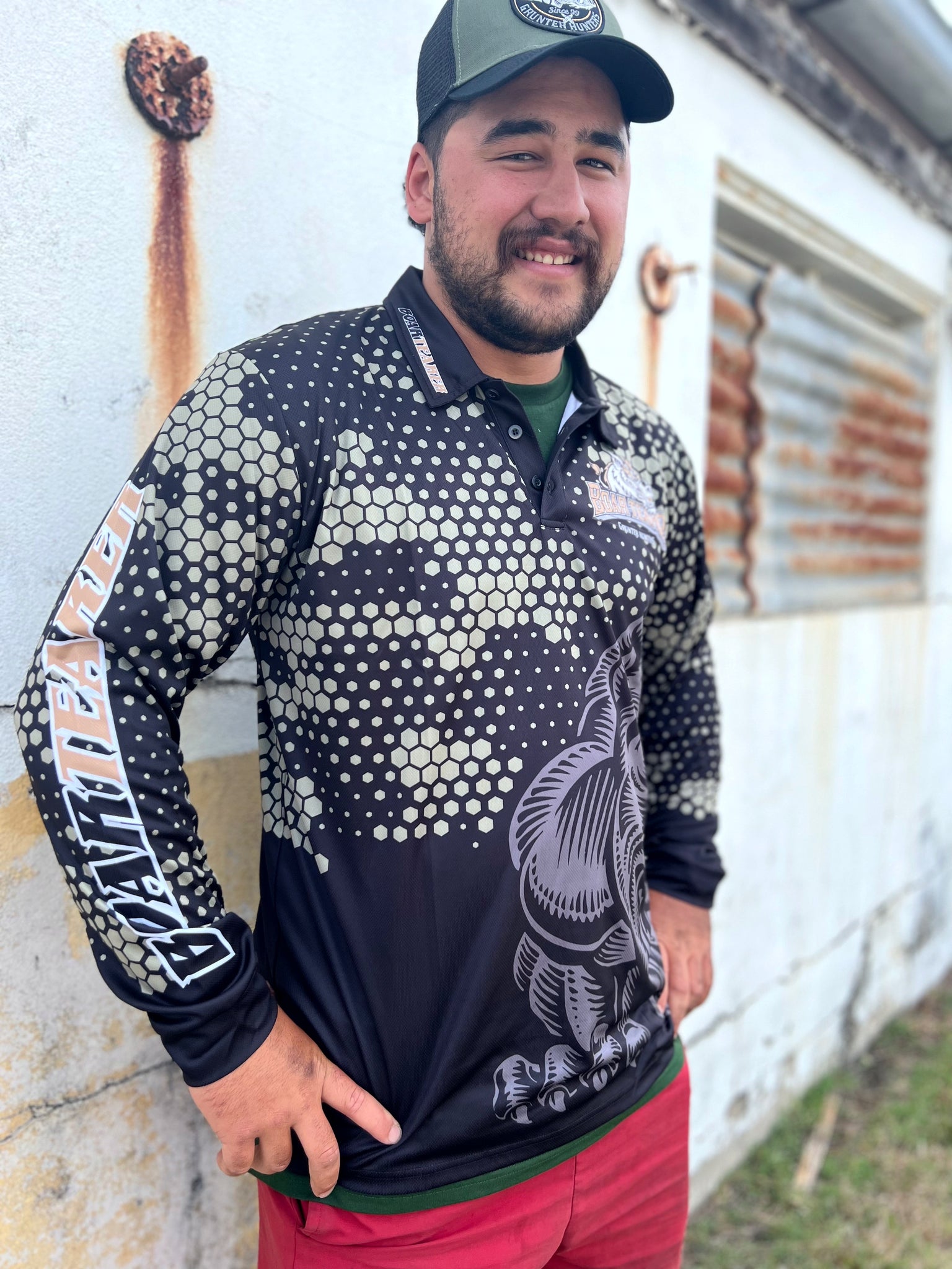 G2S1568009 Boar Tearer Narrabri Long Sleeve Tee Black