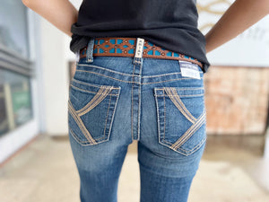 10037952 Ariat Ladies REAL Perfect Rise Straight Leg Jean Catalina Austin