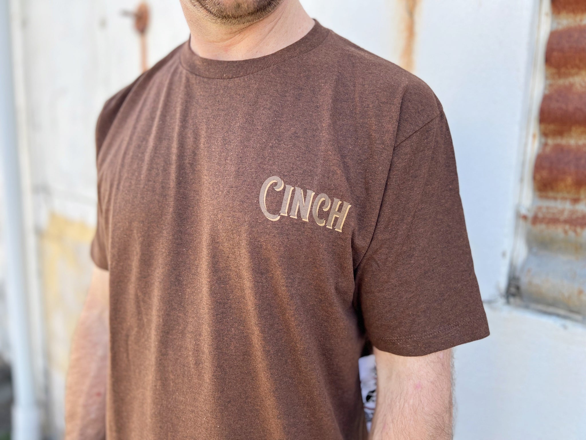 MTT1690479 Cinch Mens Tee BRN