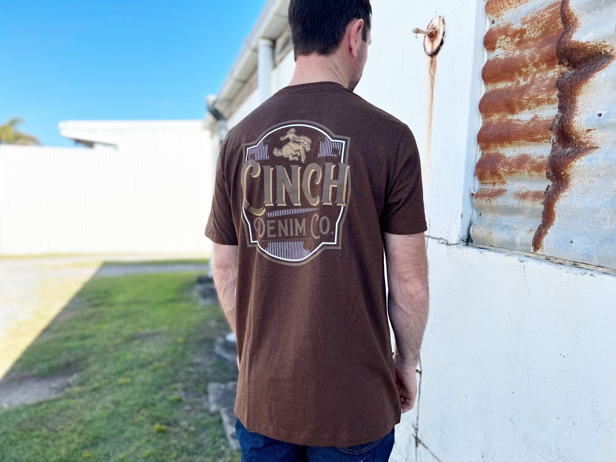 MTT1690479 Cinch Mens Tee BRN