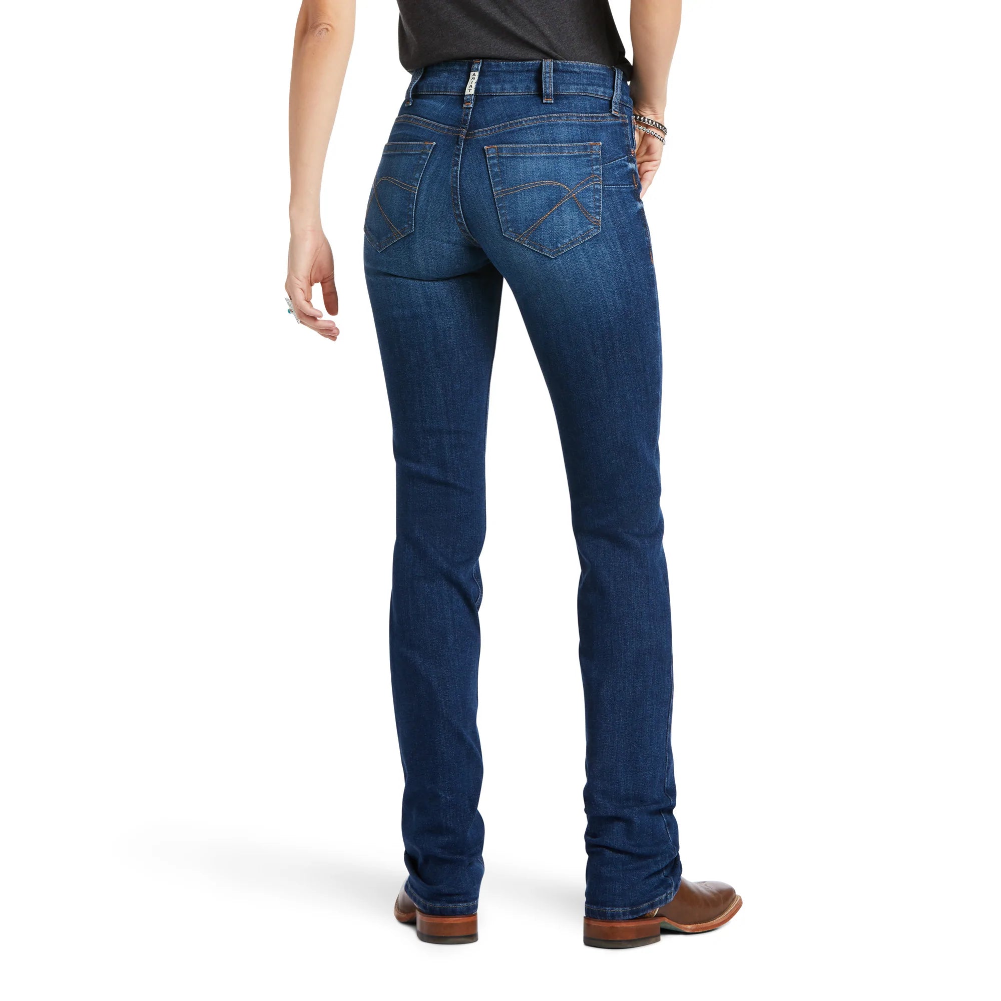 10039608 Ariat R.E.A.L. Mid Rise Candace Straight Leg