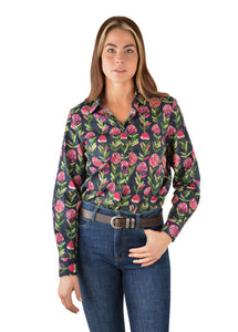 T3W2118051 Thomas Cook Ladies Lyndy LS Shirt Navy/Multi