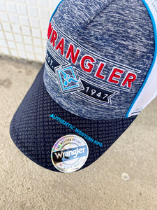 X2S1990CAP Wrangler Franco High Profile Trucker Cap Navy Marle