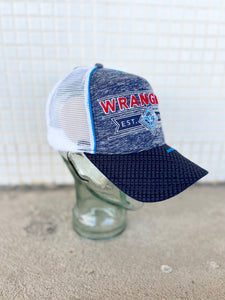 X2S1990CAP Wrangler Franco High Profile Trucker Cap Navy Marle