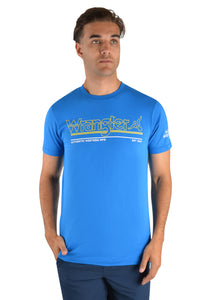 X2S1557819 Wrangler Mens Marco S/S Tee Royal Blue