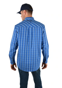 X2W1115756 Wrangler Men's Addition Check Button Down L/S Shirt