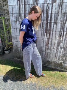 B24L-STR Bullrush Jessica Stripe Lounge Pant Navy