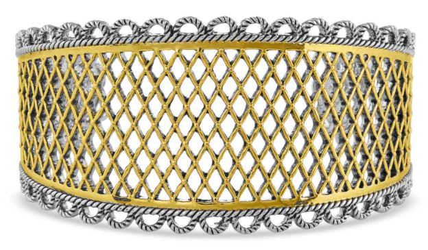BC4960 Montana Silversmith Honeycomb Western Lace Cuff Bracelet