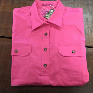 50505HPK Just Country Ladies Jahna Workshirt Hot Pink